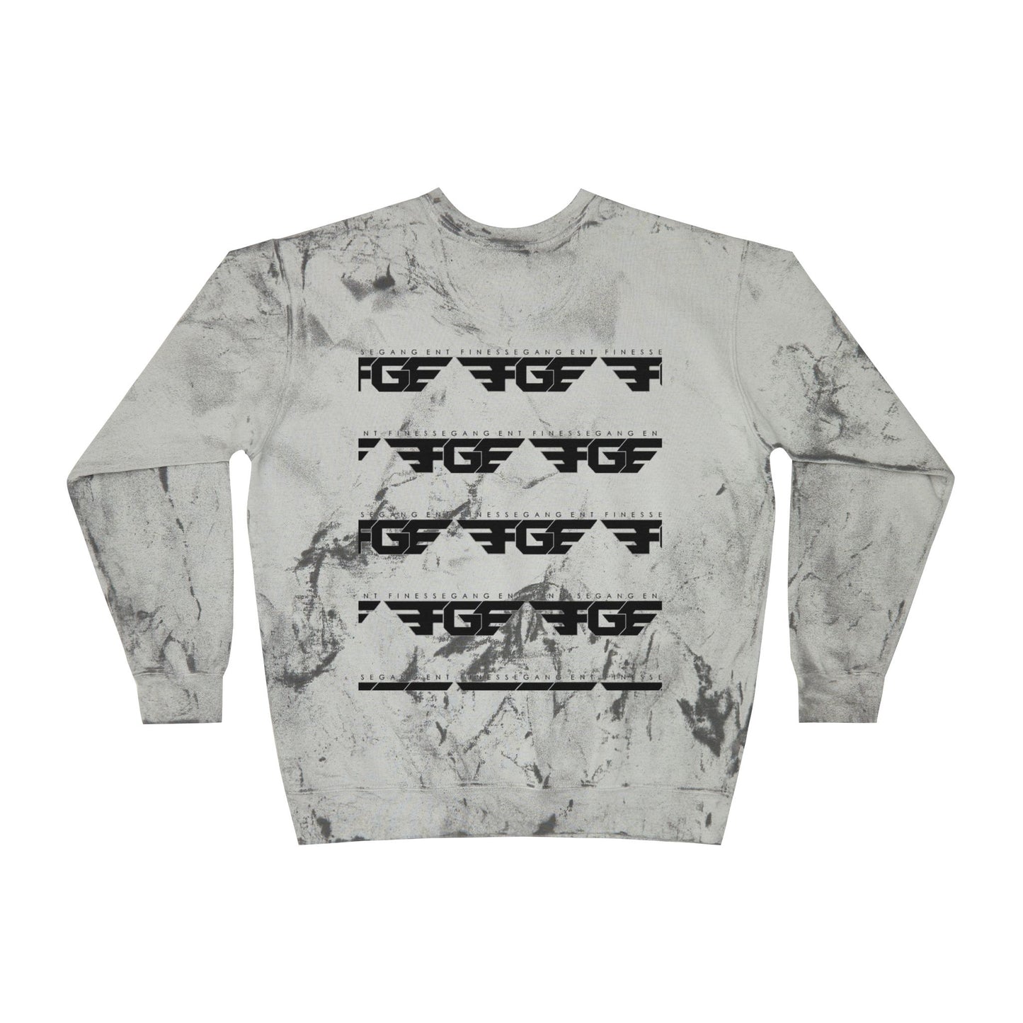 FGE Unisex Marble Color Blast Crewneck Sweatshirt - Trendy Streetwear for Everyday Comfort