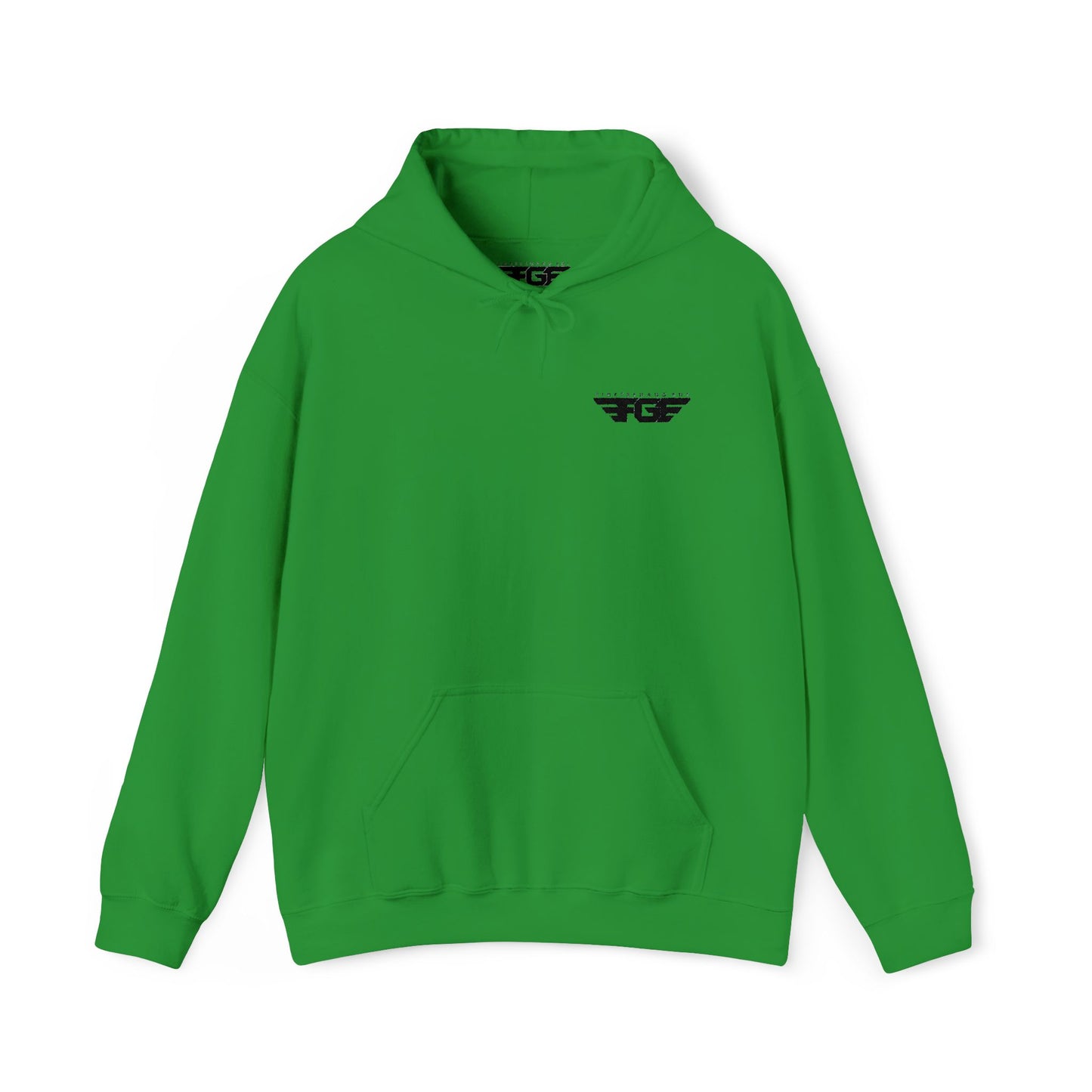FGE Minimal Hoodie — Small Chest Emblem Sweatshirt