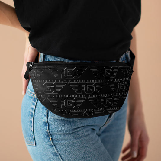 Stylish BLACK FGE Fanny Pack | Trendy Waist Bag for Festivals, Travel, Sports, Everyday Use, Unique Gift