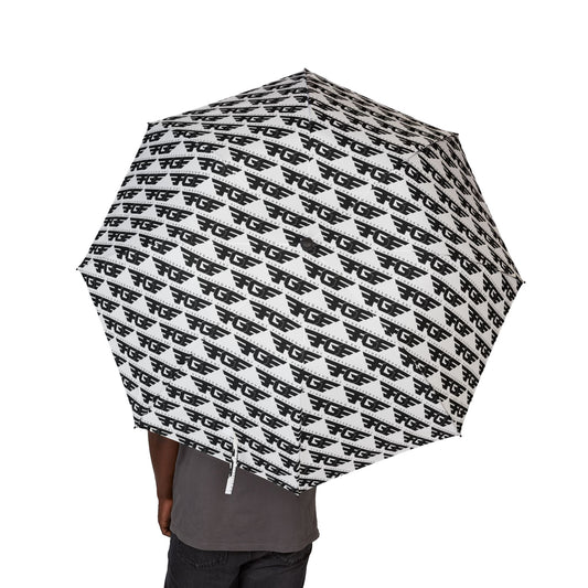 Stylish FGE Semi-Automatic Foldable Umbrella, Compact Travel Umbrella, Rain Gear, Gift for Him/Her, Patterned Umbrella