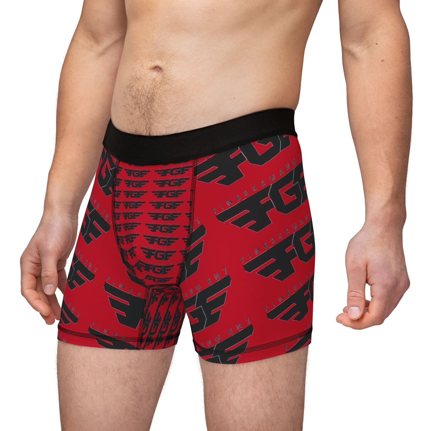 Bold Graphic Men's Boxers - Stylish & Comfortable AOP Underwear