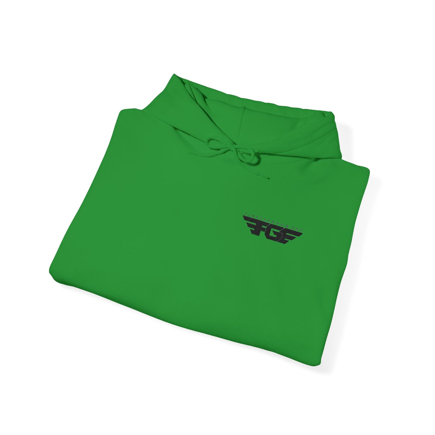 FGE Minimal Hoodie — Small Chest Emblem Sweatshirt