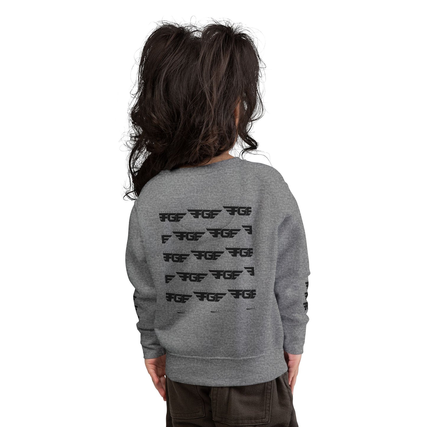Trendy FGE Toddler Sweatshirt with Graphic Design