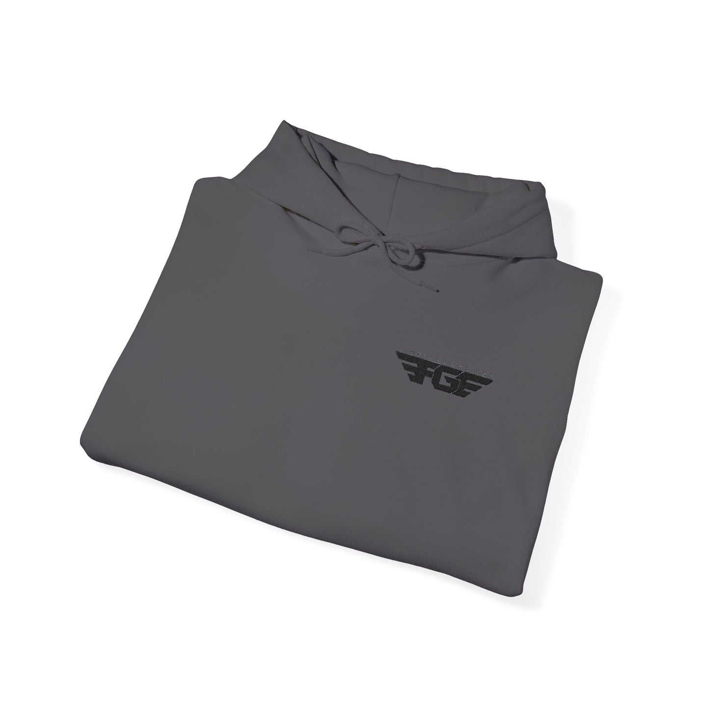 FGE Minimal Hoodie — Small Chest Emblem Sweatshirt