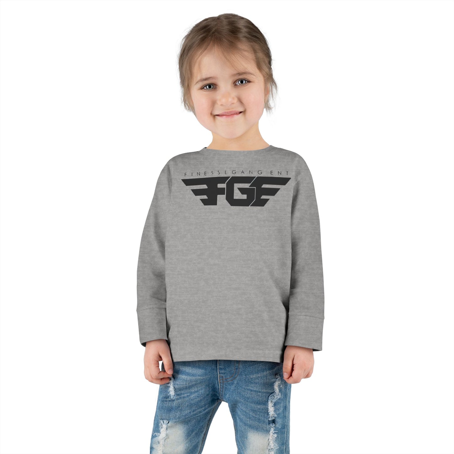 Toddler FGE Long Sleeve Tee - Stylish Wings Design for Little Flyers