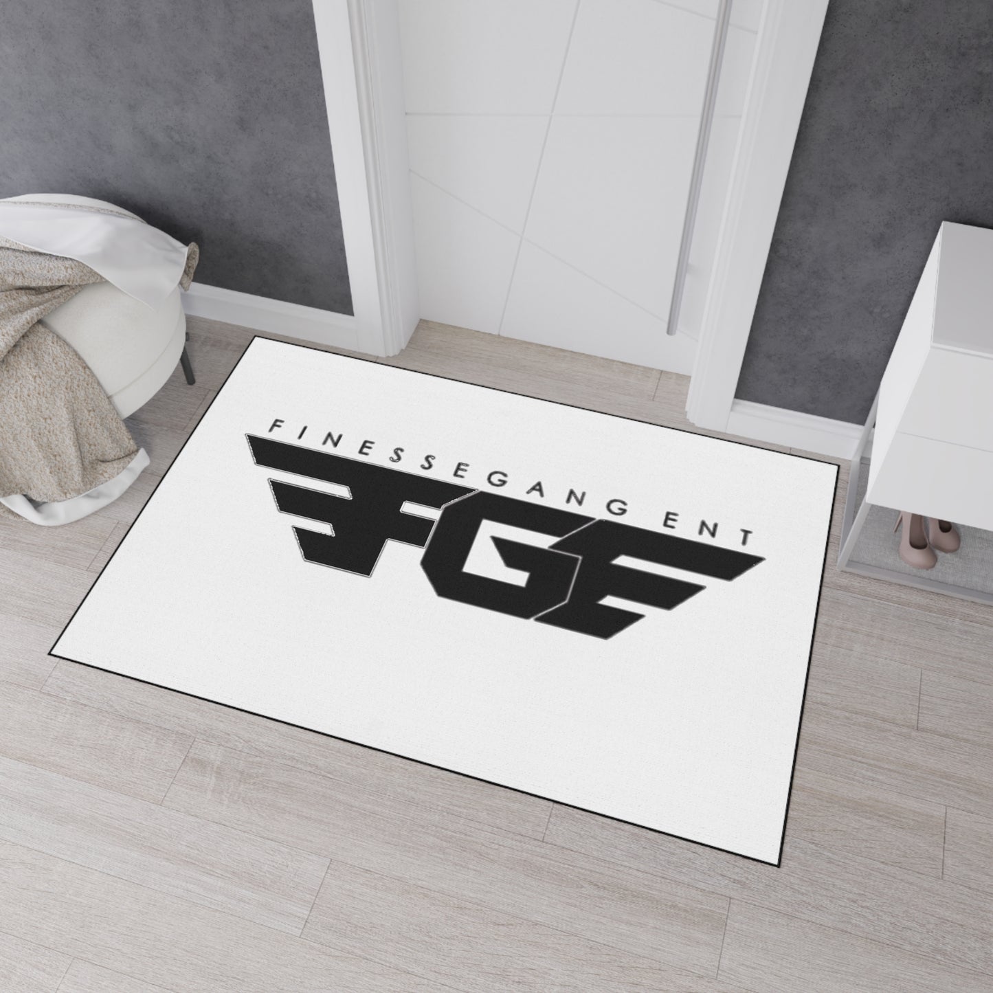 Heavy Duty FGE Floor Mat with Finesse Gang Logo - Durable Entryway Rug, Custom Doormat for Home or Office, Easy to Clean, Stylish Decor, [...]