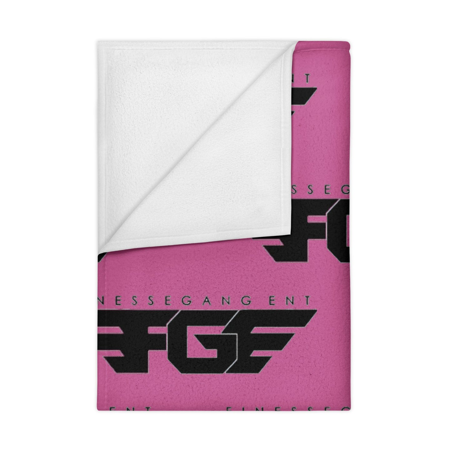 FGE Toddler Blanket — Monochrome Winged Logo Pattern Cozy Baby Throw