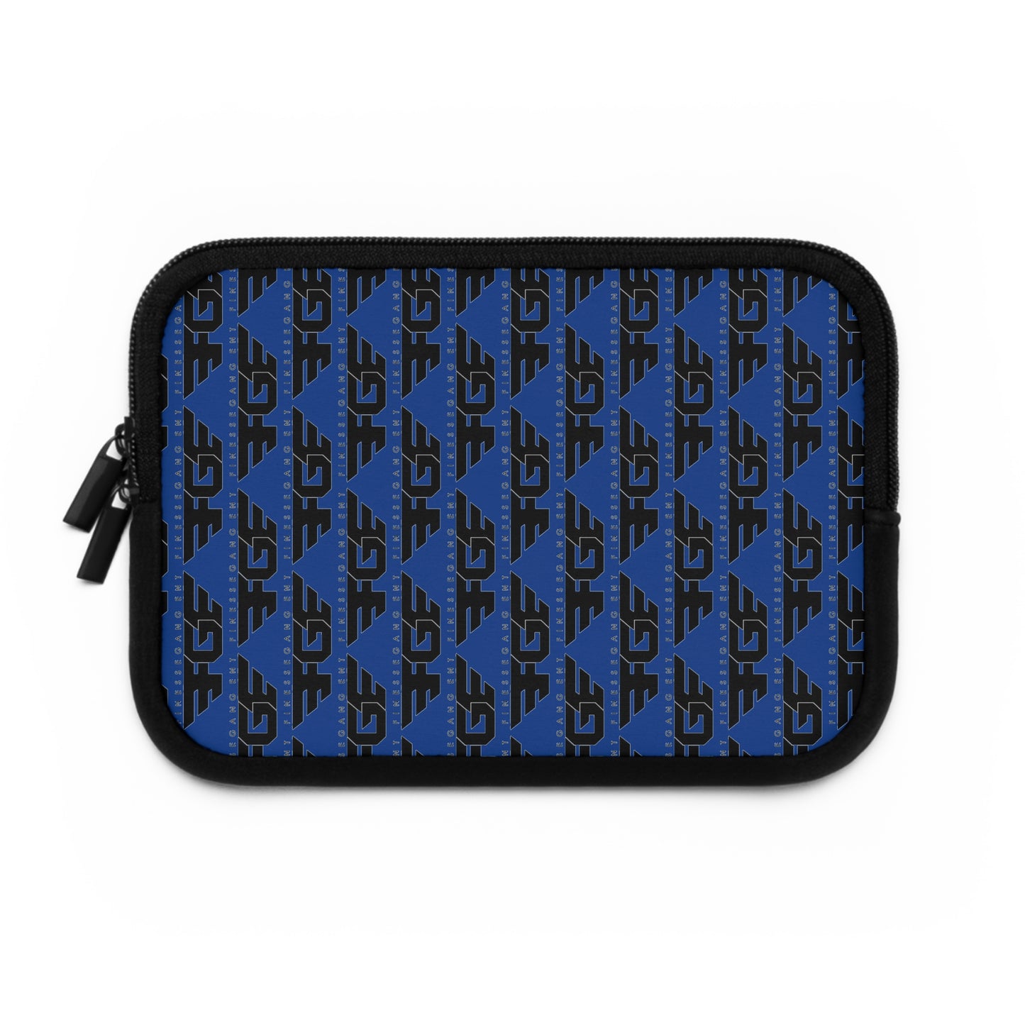 Stylish FGE Laptop Sleeve for Trendy Professionals, Tech Accessories, Gift for Students, Personalized Case, Black and Blue