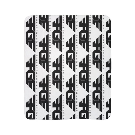 FGE Bold Fleece Sherpa Blanket for Cozy Nights, Great for Home Decor, Gifts, Camping, and Sports Events, Fine Style