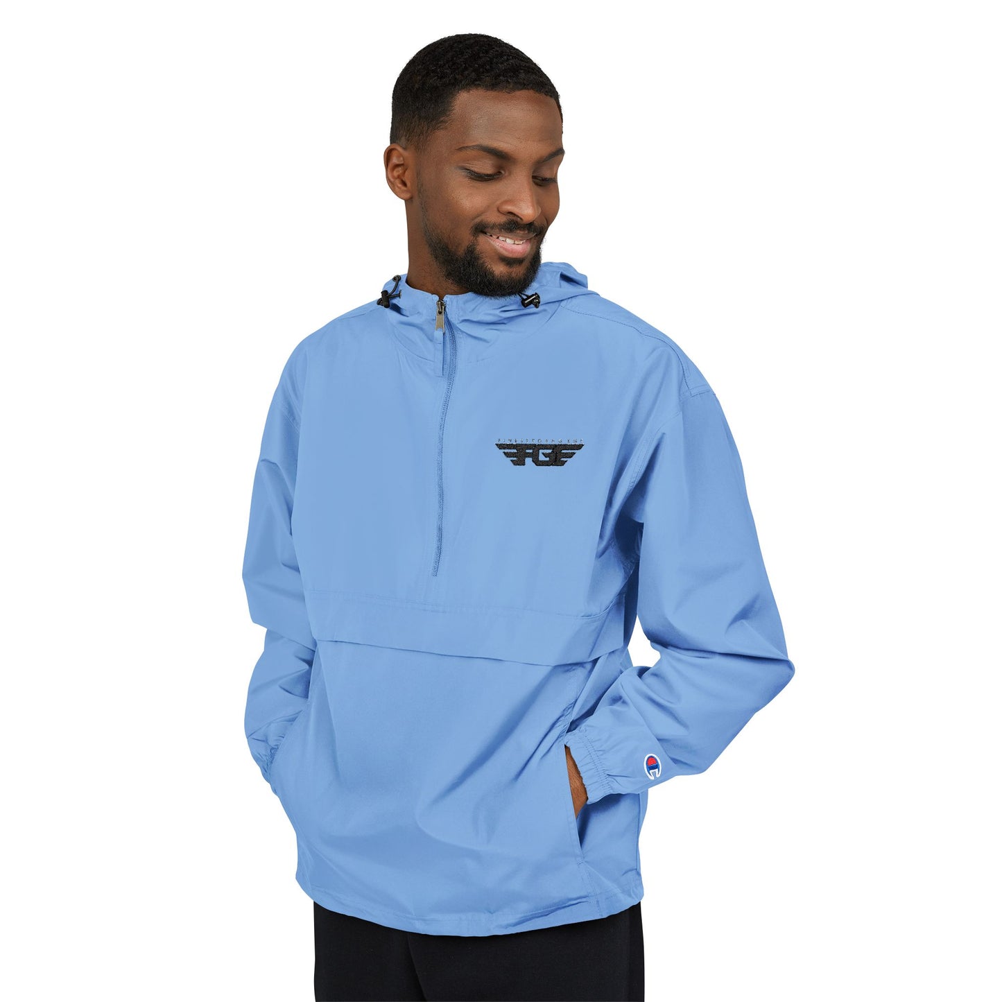 FGE Champion Unisex Packable Anorak Jacket | Lightweight Raincoat, Casual Outdoor Apparel, Travel Windbreaker, Perfect for Festivals, [...]