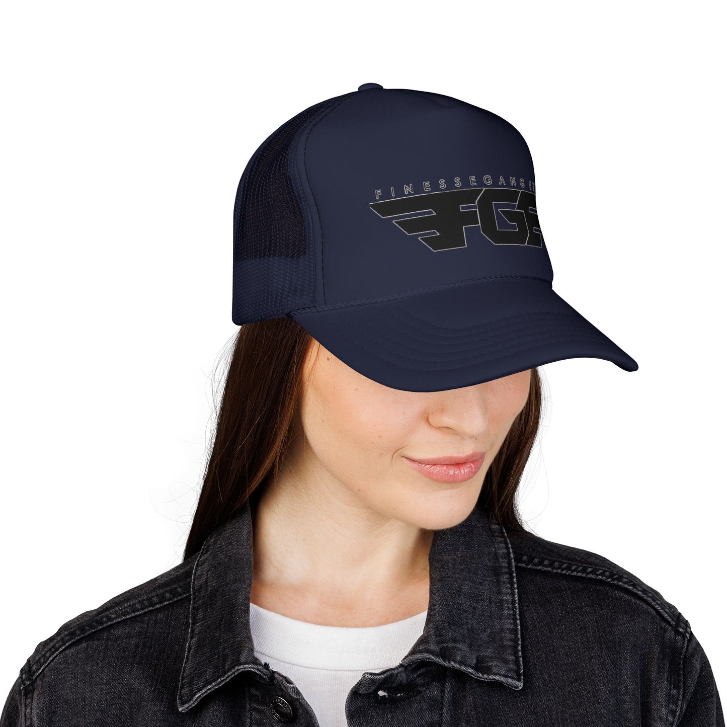 FGE Trucker Cap — FGF Retro Wing Logo (FitnessGang Ent)