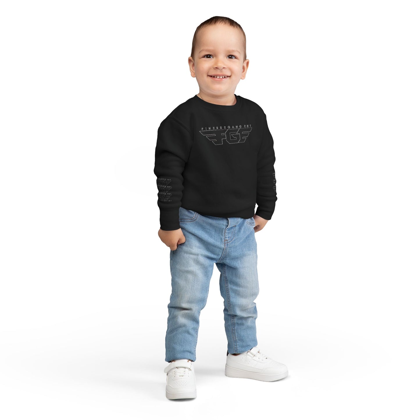 Trendy FGE Toddler Sweatshirt with Graphic Design