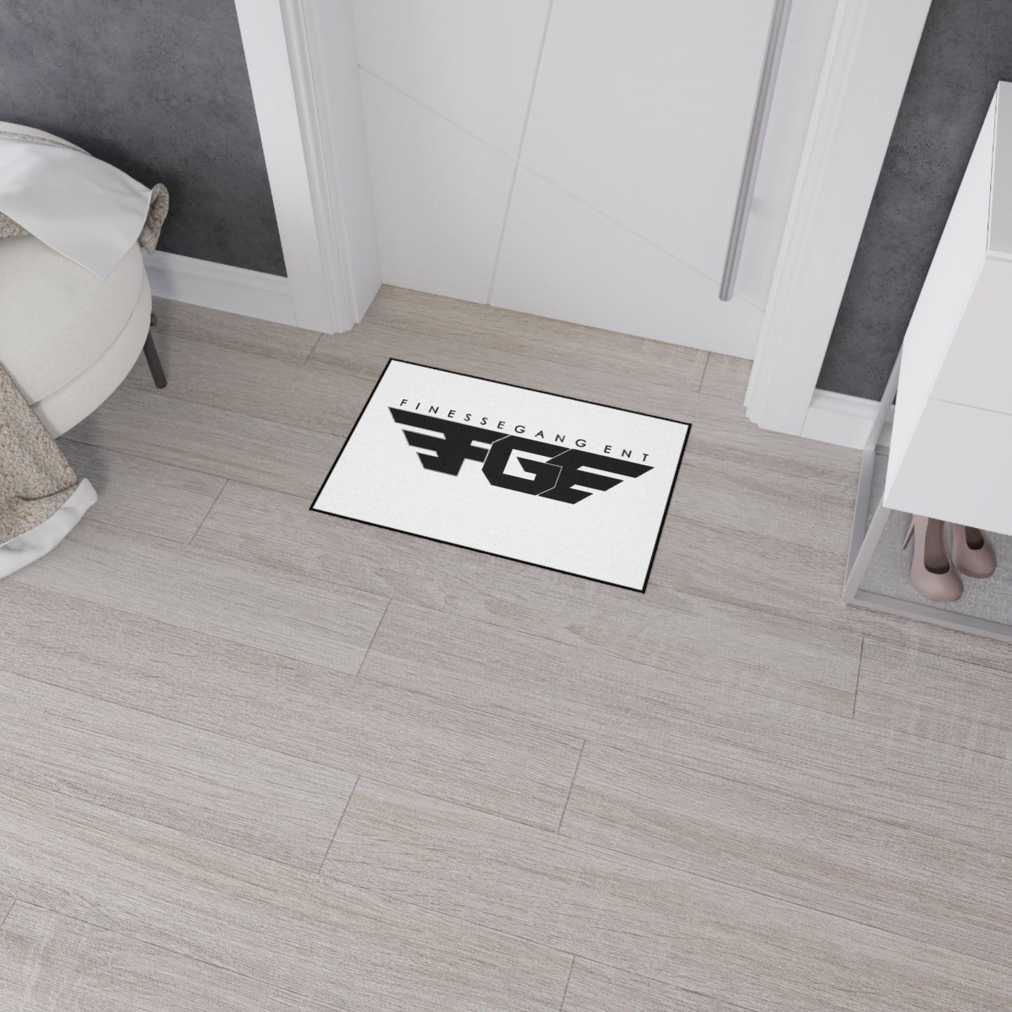 Heavy Duty FGE Floor Mat with Finesse Gang Logo - Durable Entryway Rug, Custom Doormat for Home or Office, Easy to Clean, Stylish Decor, [...]