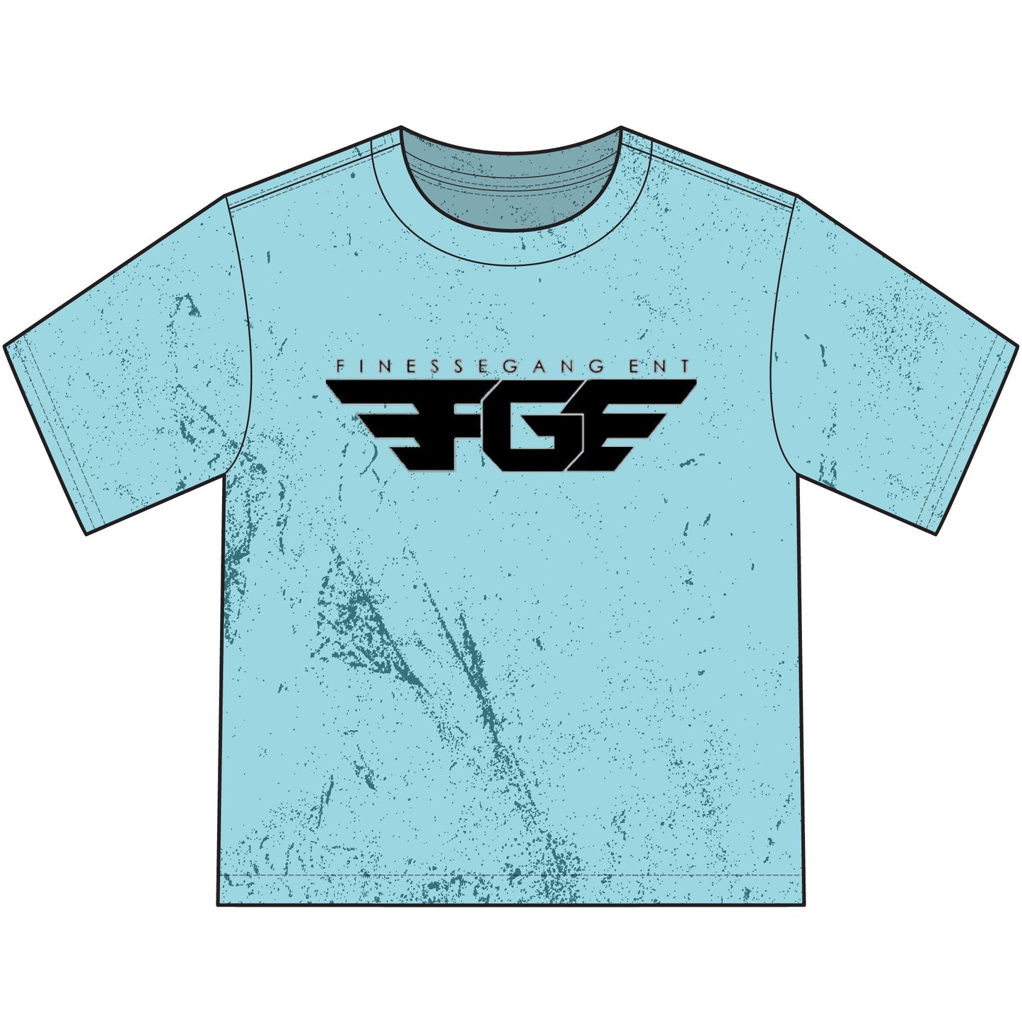 Finesse Gang Youth T‑Shirt — Distressed Logo Graphic Tee