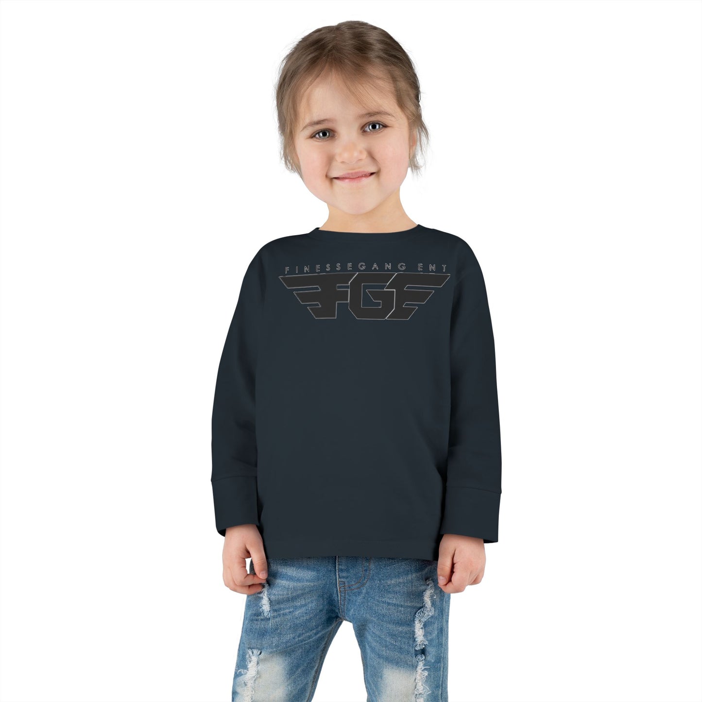 Toddler FGE Long Sleeve Tee - Stylish Wings Design for Little Flyers