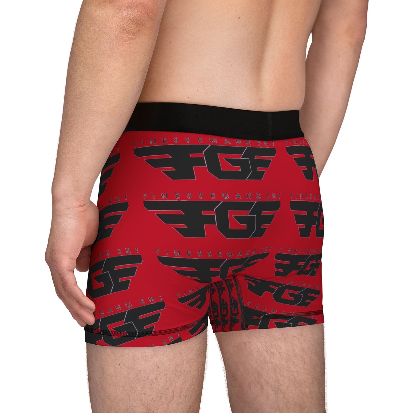 Bold Graphic Men's Boxers - Stylish & Comfortable AOP Underwear