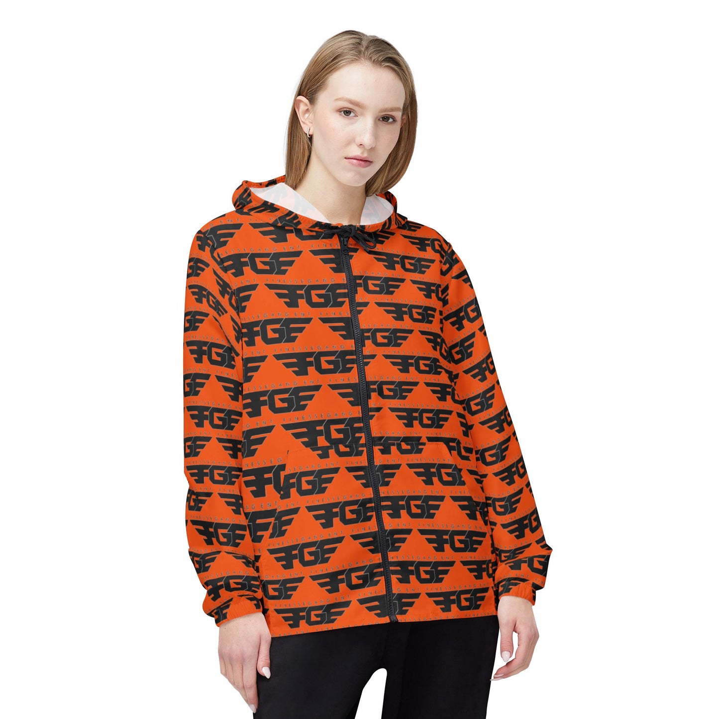 Orange FGE Windbreaker Jacket