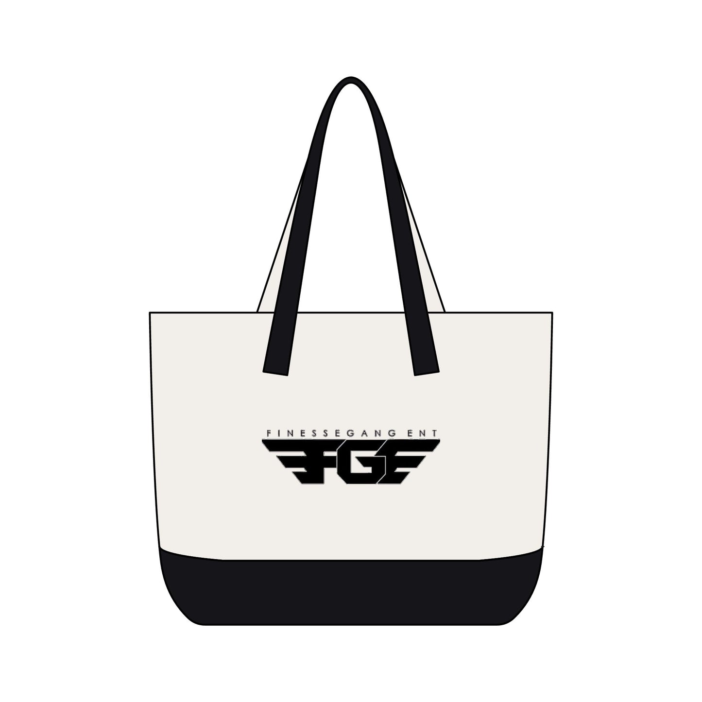FGE Canvas Tote Bag — Finesse Gang FGF Logo Zippered Beach & Everyday Carry