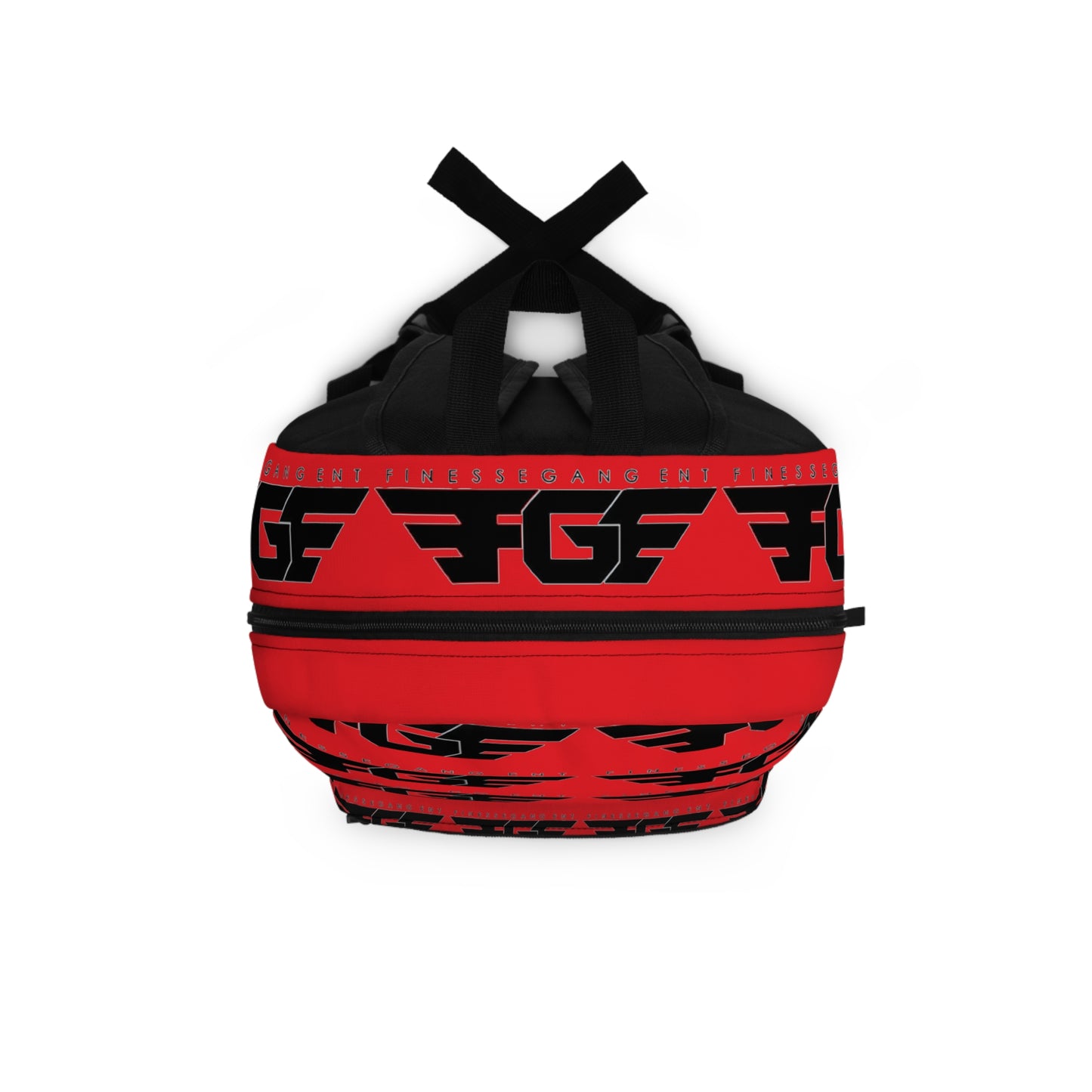 Red FG Logo Backpack — Bold Graphic School & Travel Bag