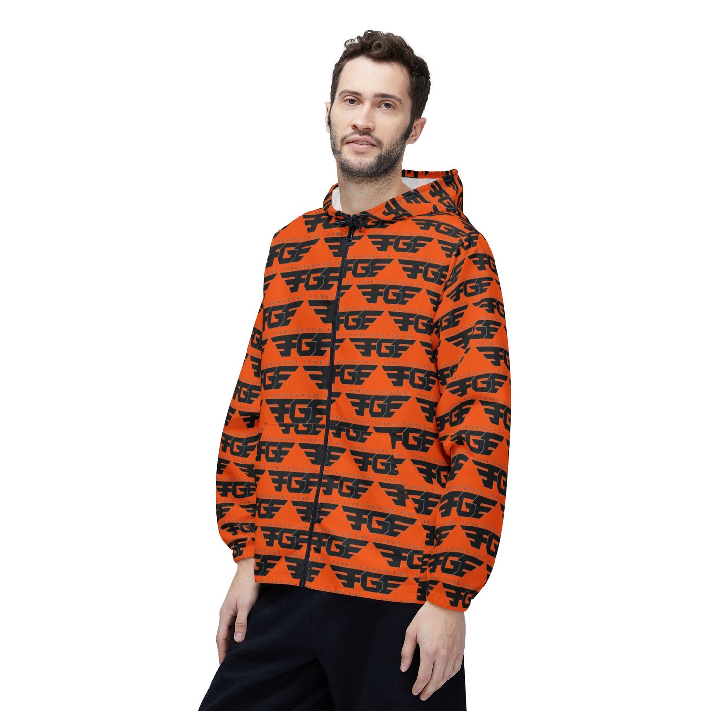 Orange FGE Windbreaker Jacket