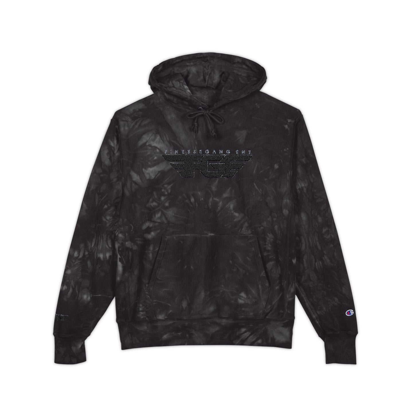 FGE Champion Embroidered Tie-Dye Hoodie for Unisex Style