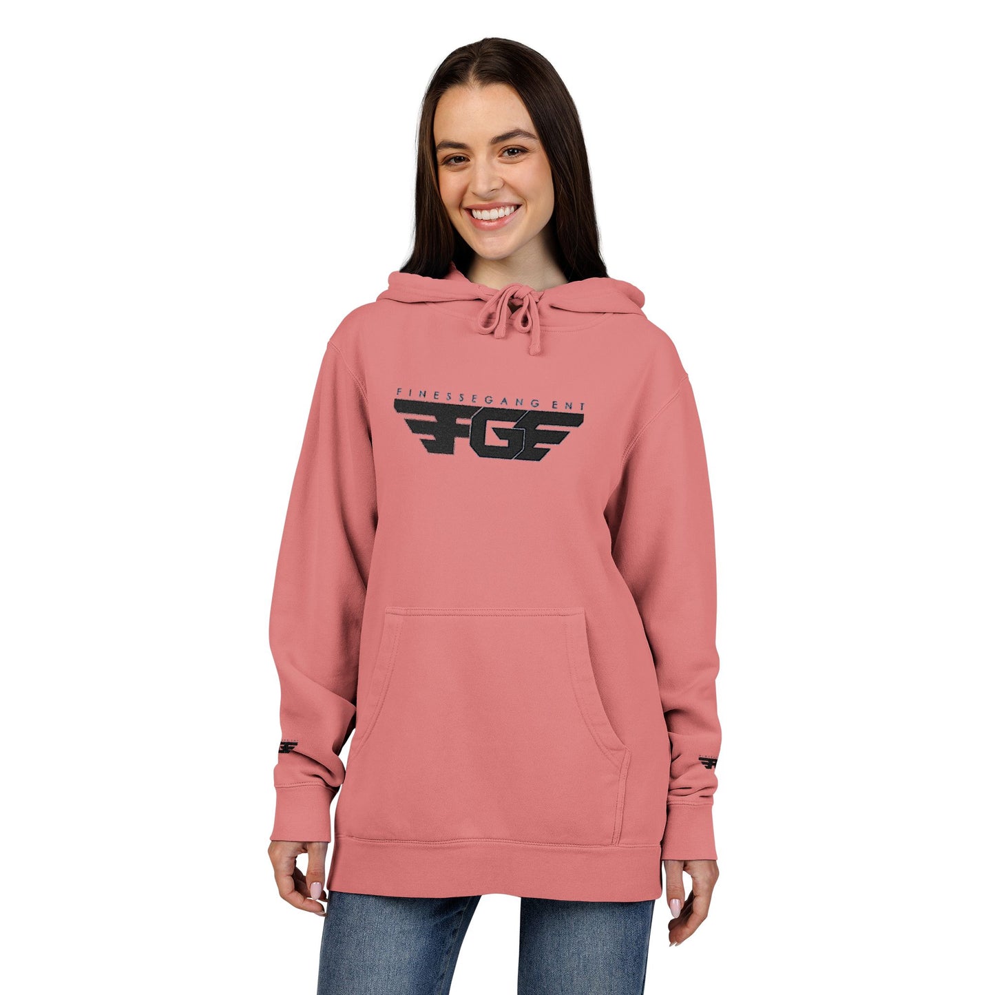 FGE Embroidered Unisex Pigment-Dyed Hoodie - Fall Vibes Apparel