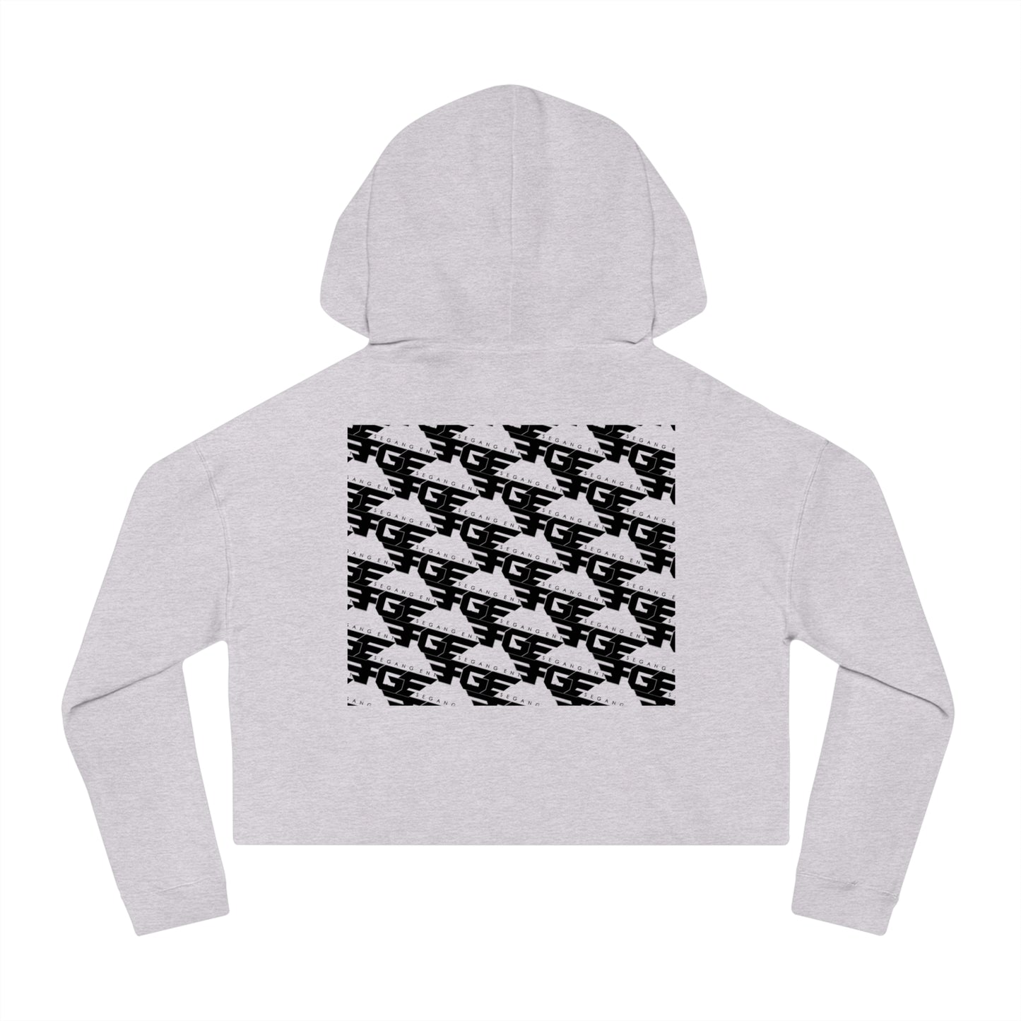 FGE Women’s Cropped Hoodie - Fitness Gang Black Logo Sweatshirt