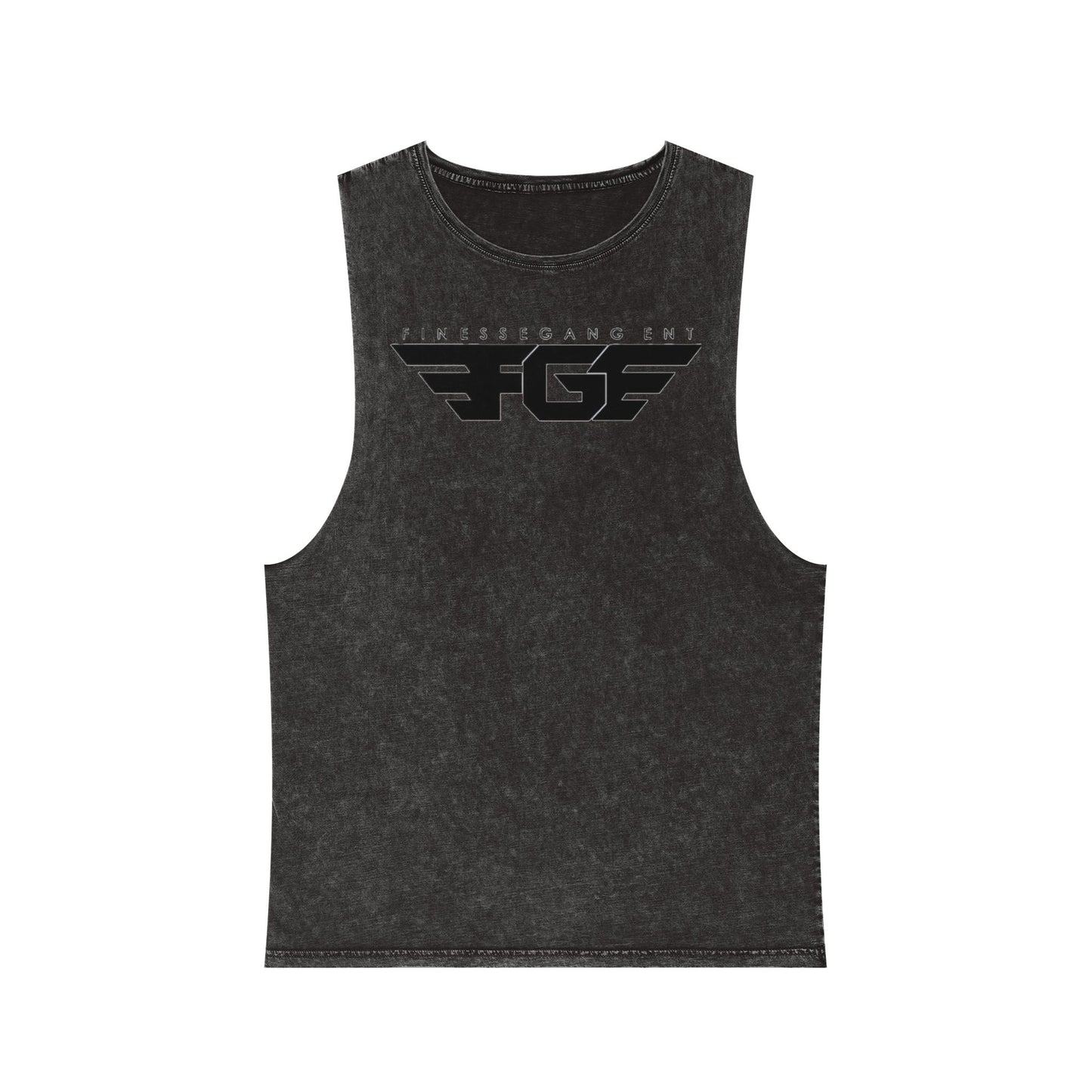 FGE Unisex Stonewash Graphic Tank Top - Retro Vintage Style