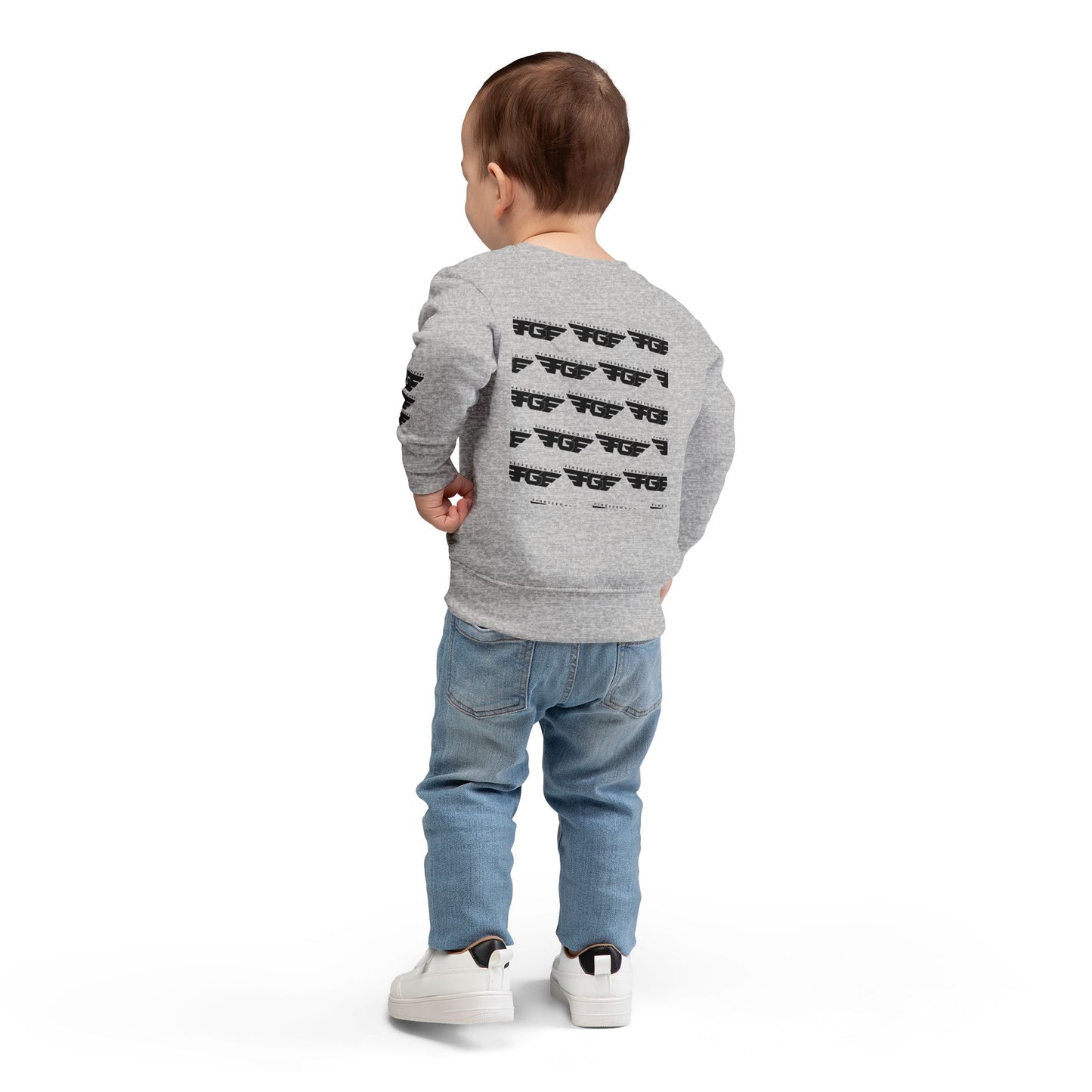 Trendy FGE Toddler Sweatshirt with Graphic Design