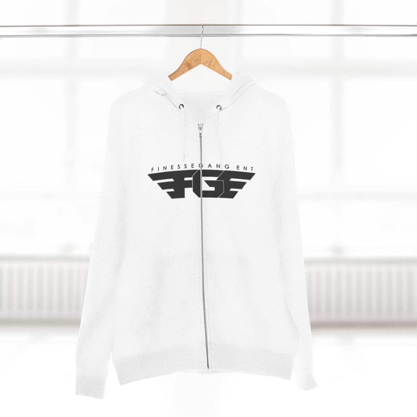 FGE Stylish Zip Hoodie for Fitness Enthusiasts, Casual Wear, Gym Apparel, Gift for Athletes, Trendy Outerwear