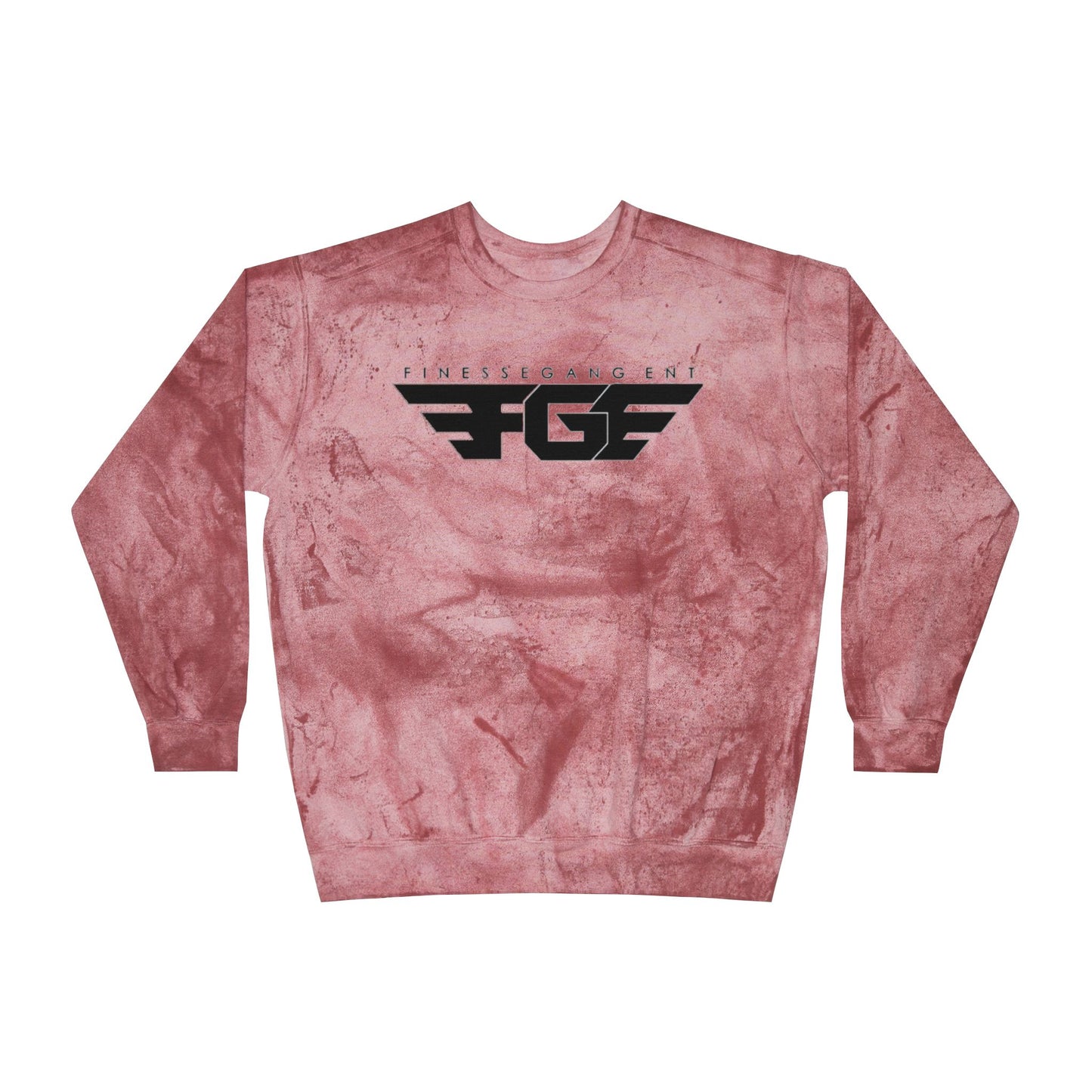 FGE Unisex Marble Color Blast Crewneck Sweatshirt - Trendy Streetwear for Everyday Comfort
