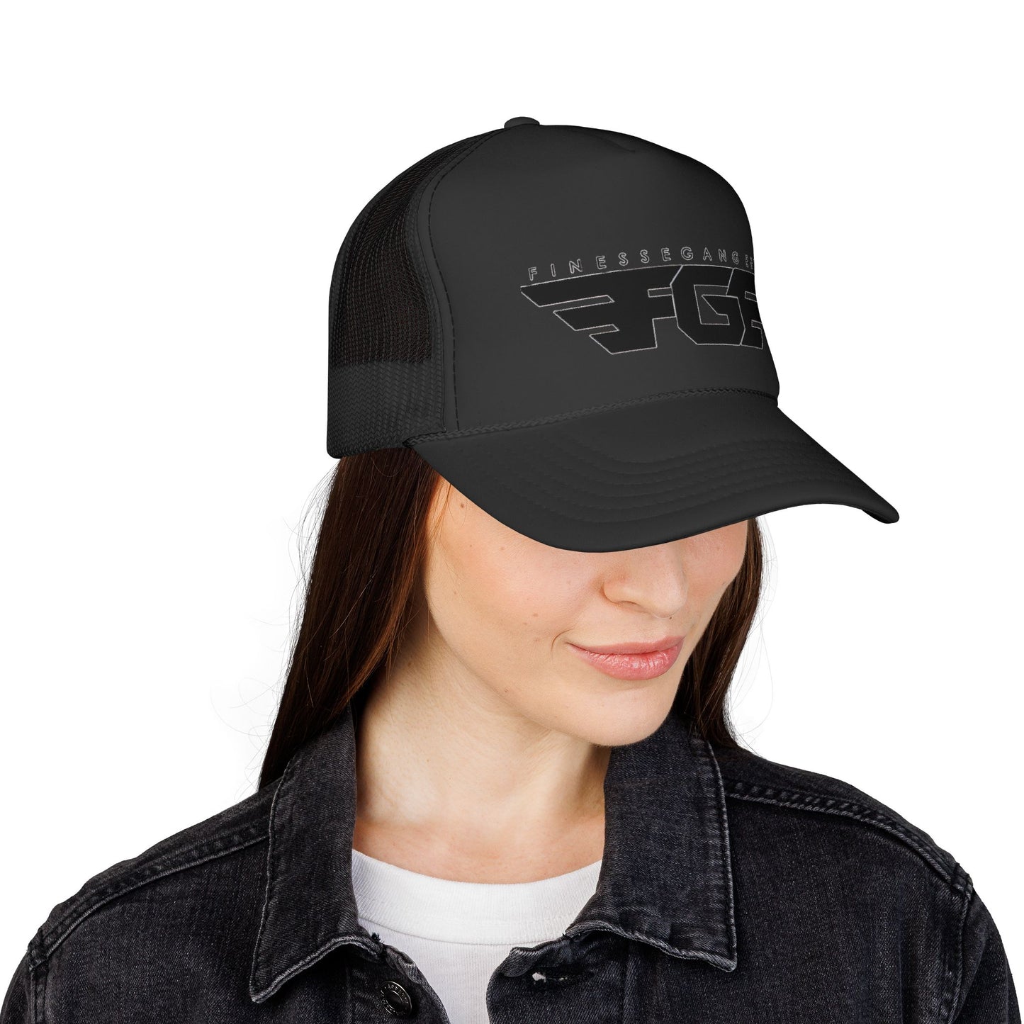 FGE Trucker Cap — FGF Retro Wing Logo (FitnessGang Ent)
