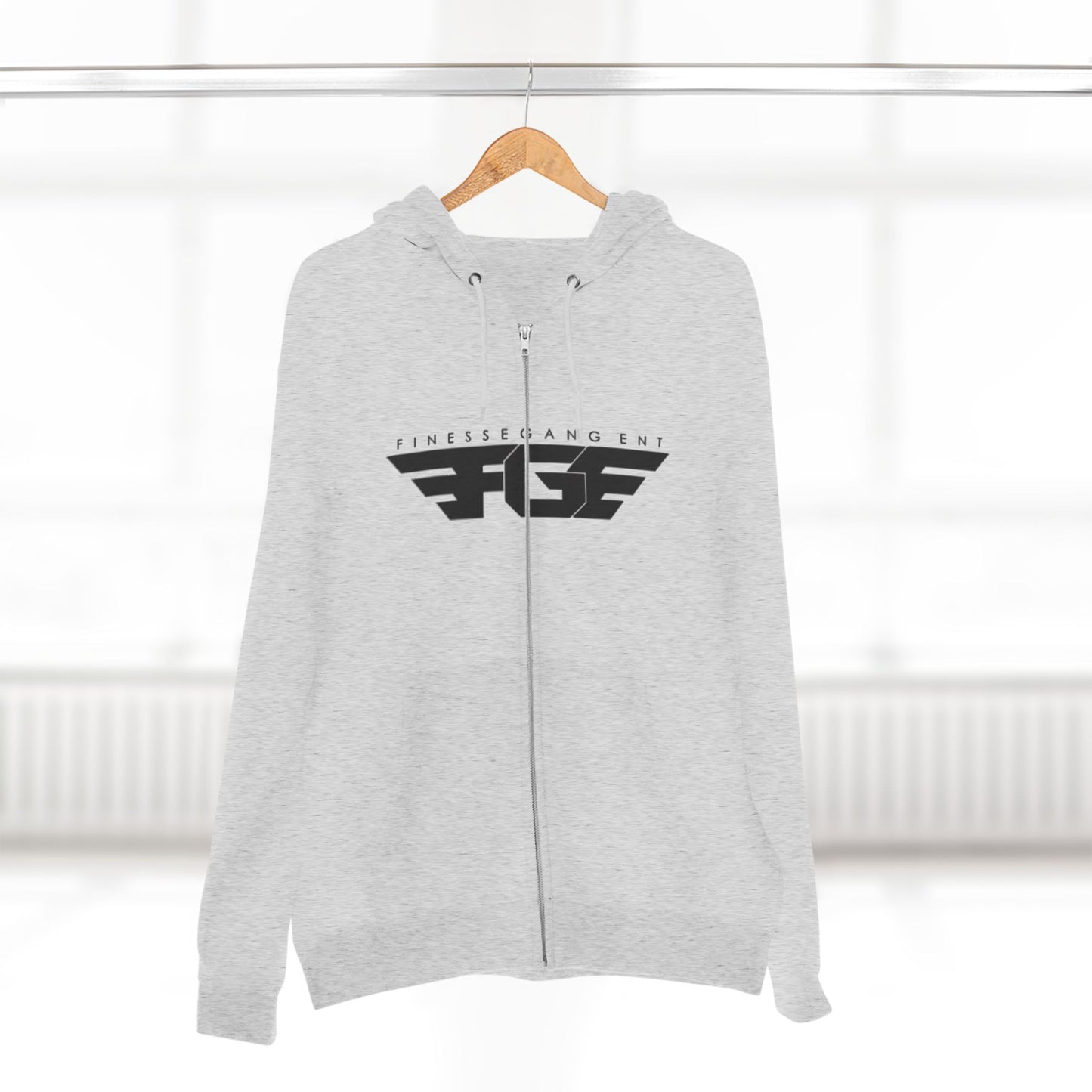 FGE Stylish Zip Hoodie for Fitness Enthusiasts, Casual Wear, Gym Apparel, Gift for Athletes, Trendy Outerwear