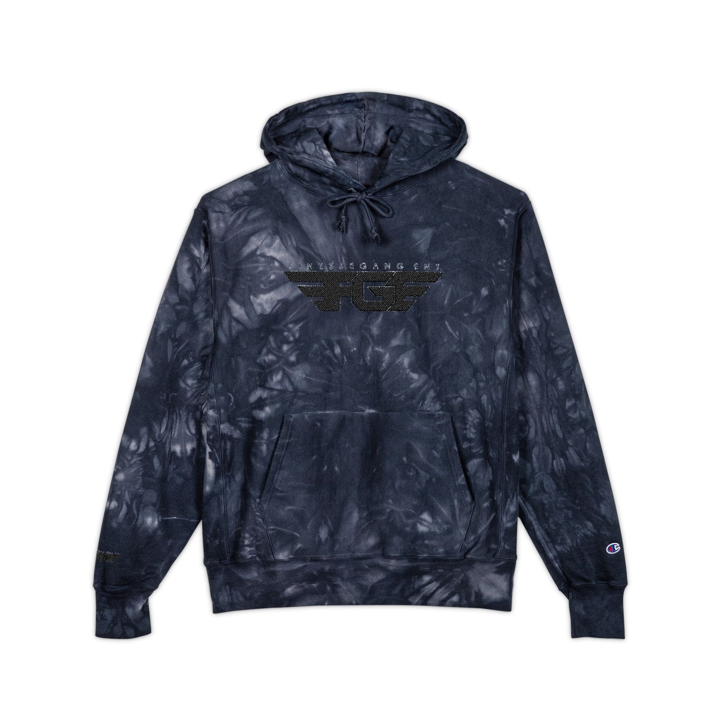 FGE Champion Embroidered Tie-Dye Hoodie for Unisex Style