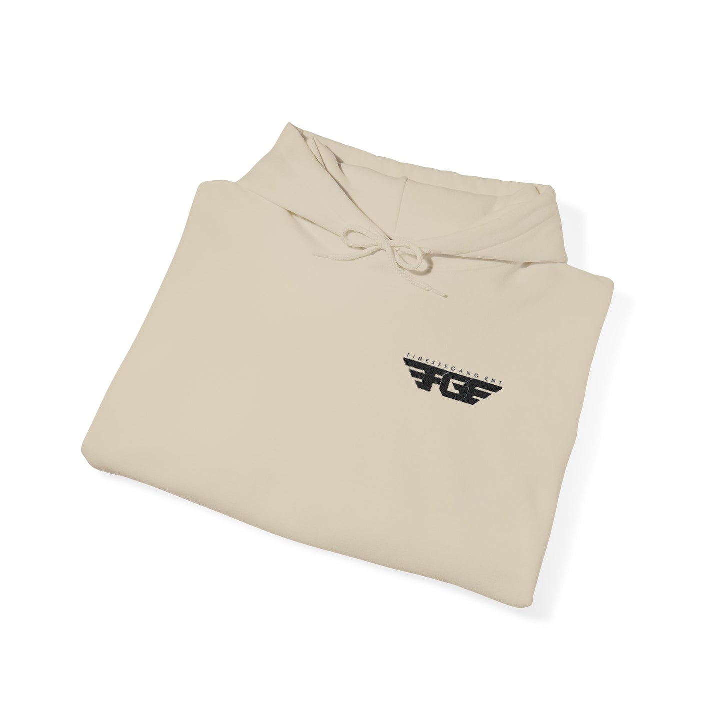 FGE Minimal Hoodie — Small Chest Emblem Sweatshirt