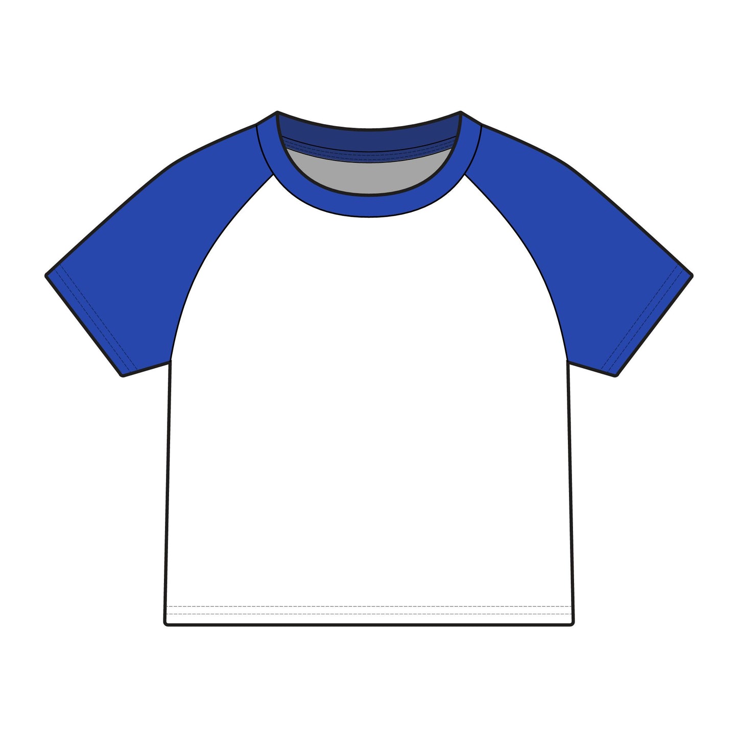 Finesse Gang Raglan Baby Tee — Women's Micro Rib Athletic Logo Tee