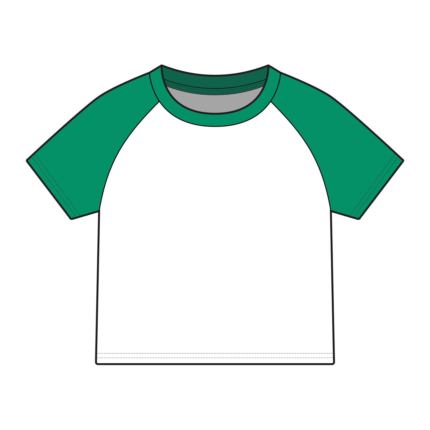 Finesse Gang Raglan Baby Tee — Women's Micro Rib Athletic Logo Tee