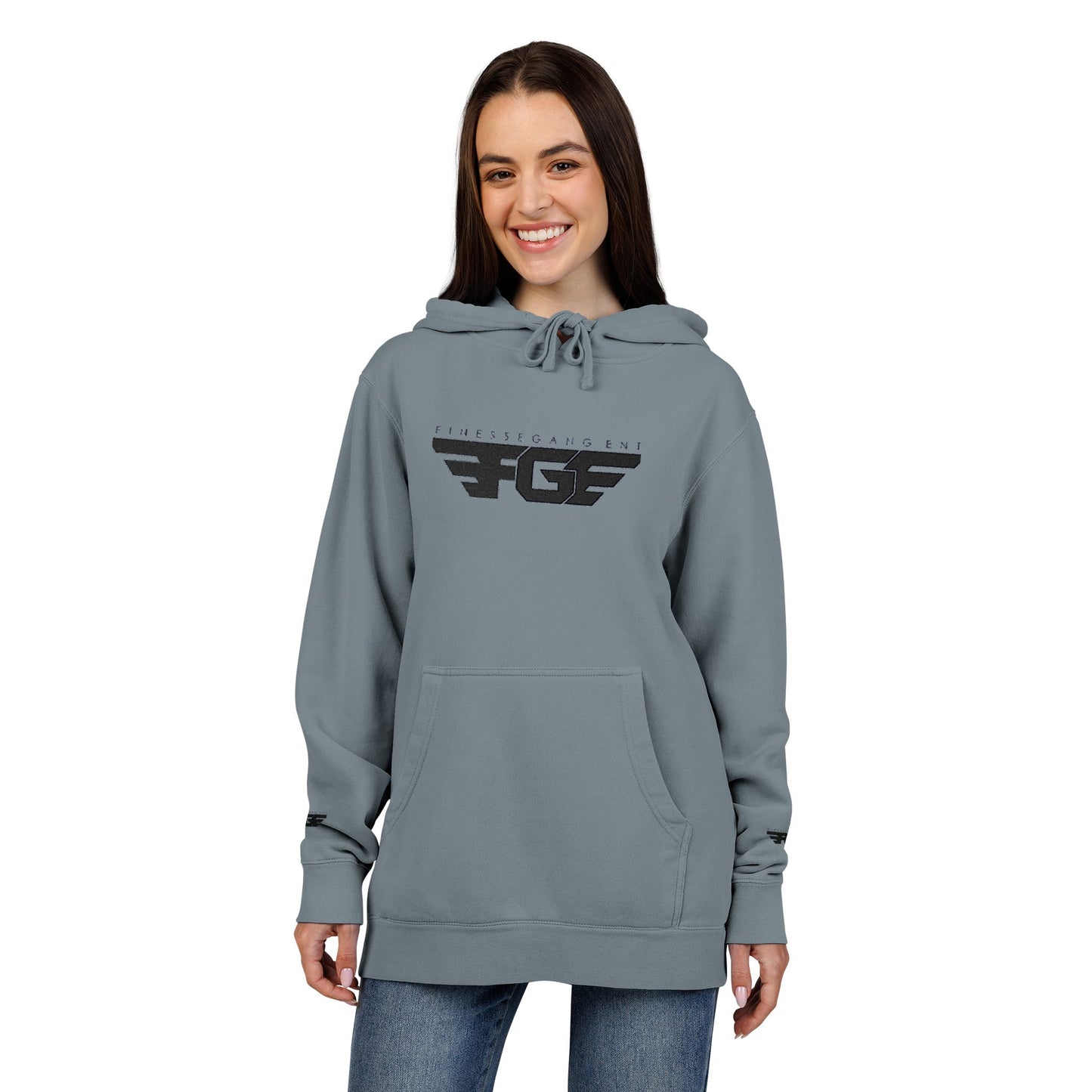 FGE Embroidered Unisex Pigment-Dyed Hoodie - Fall Vibes Apparel