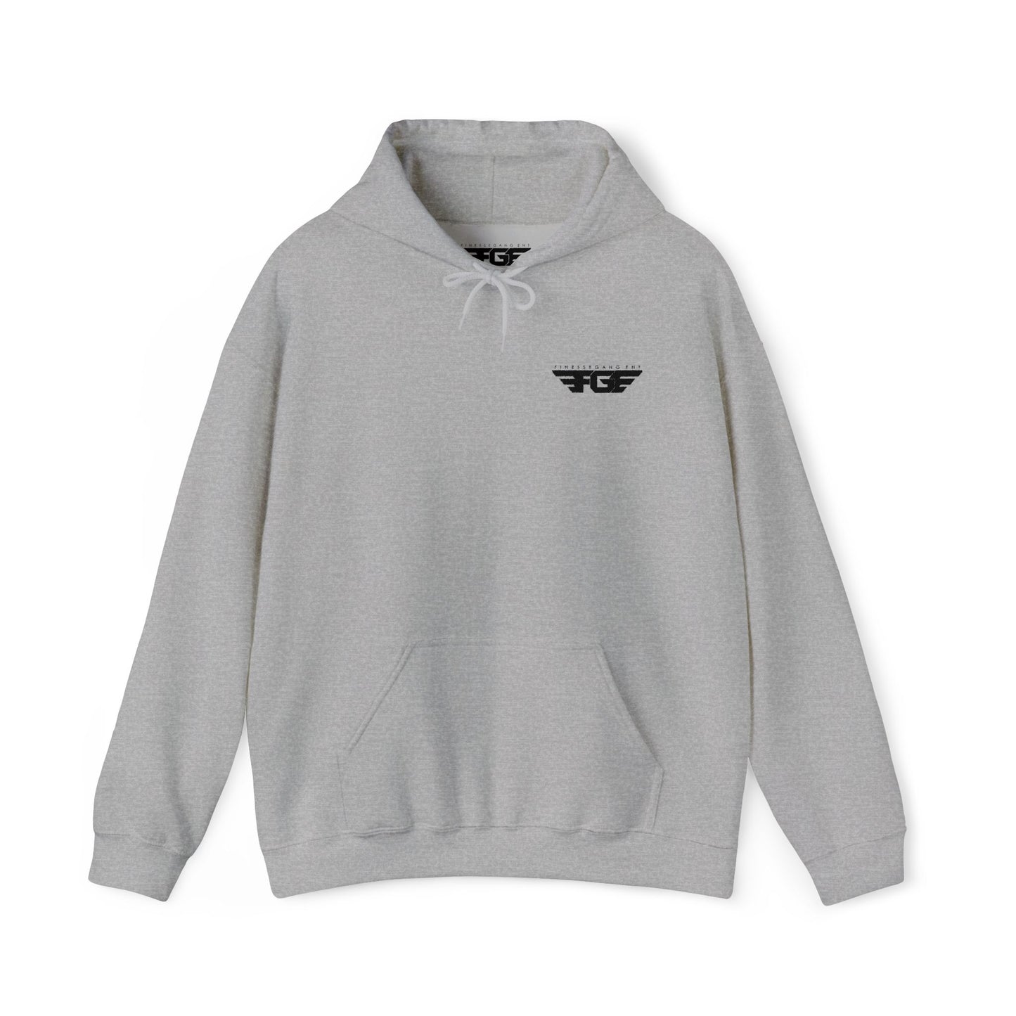 FGE Minimal Hoodie — Small Chest Emblem Sweatshirt