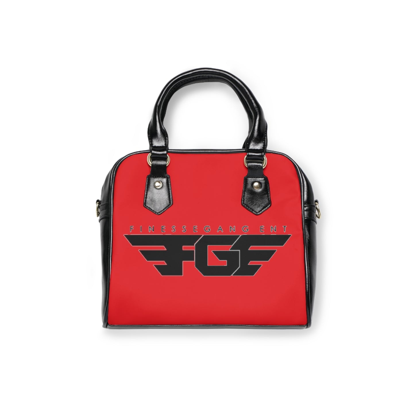 Bold Red FGE Shoulder Handbag | Stylish Tote for Casual Outings, Great Gift for Fashion Lovers, Everyday Use, Unique Design
