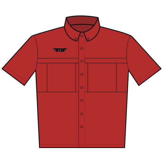 MENS FGE Embroidered UV Daybreak Short Sleeve Work Shirt