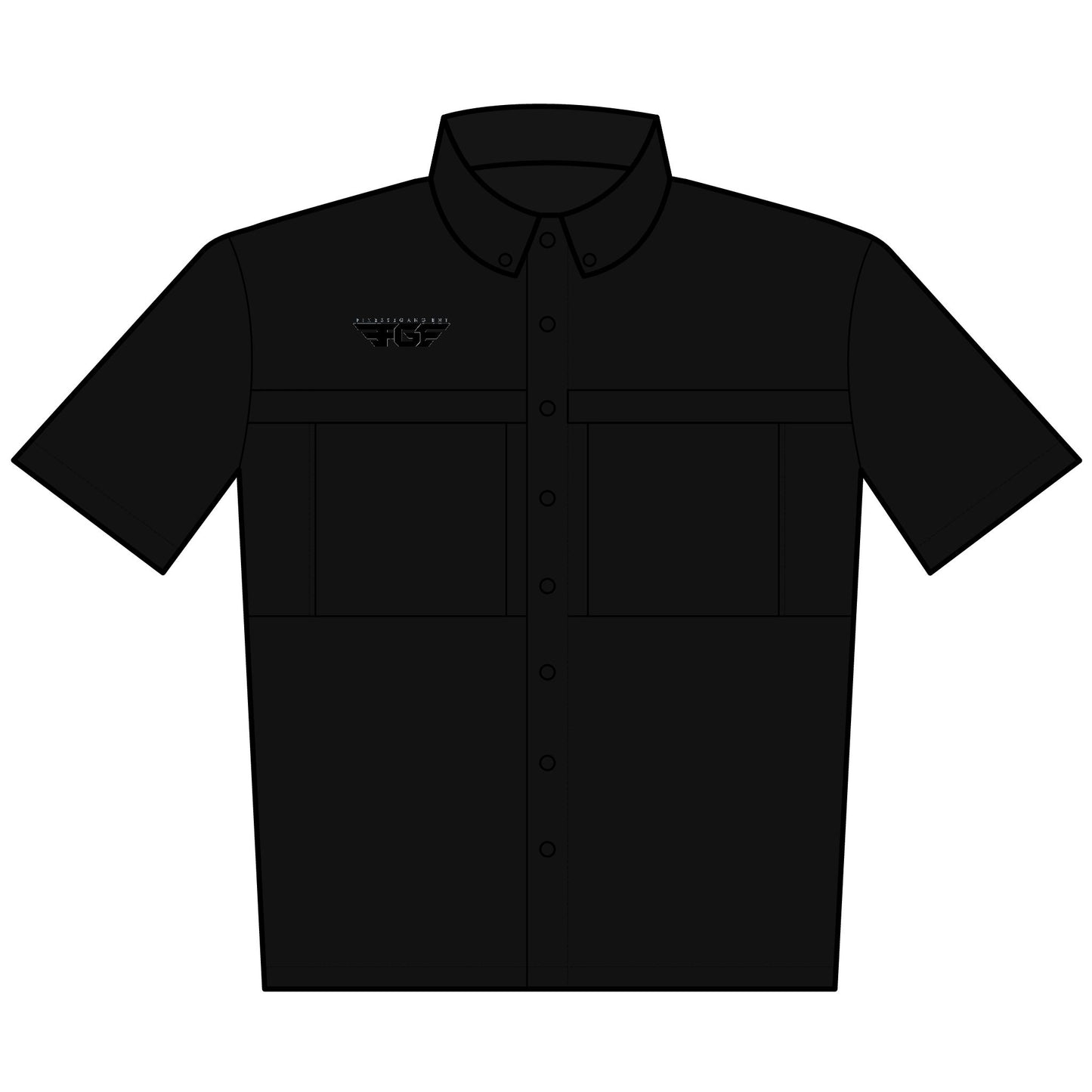 MENS FGE Embroidered UV Daybreak Short Sleeve Work Shirt