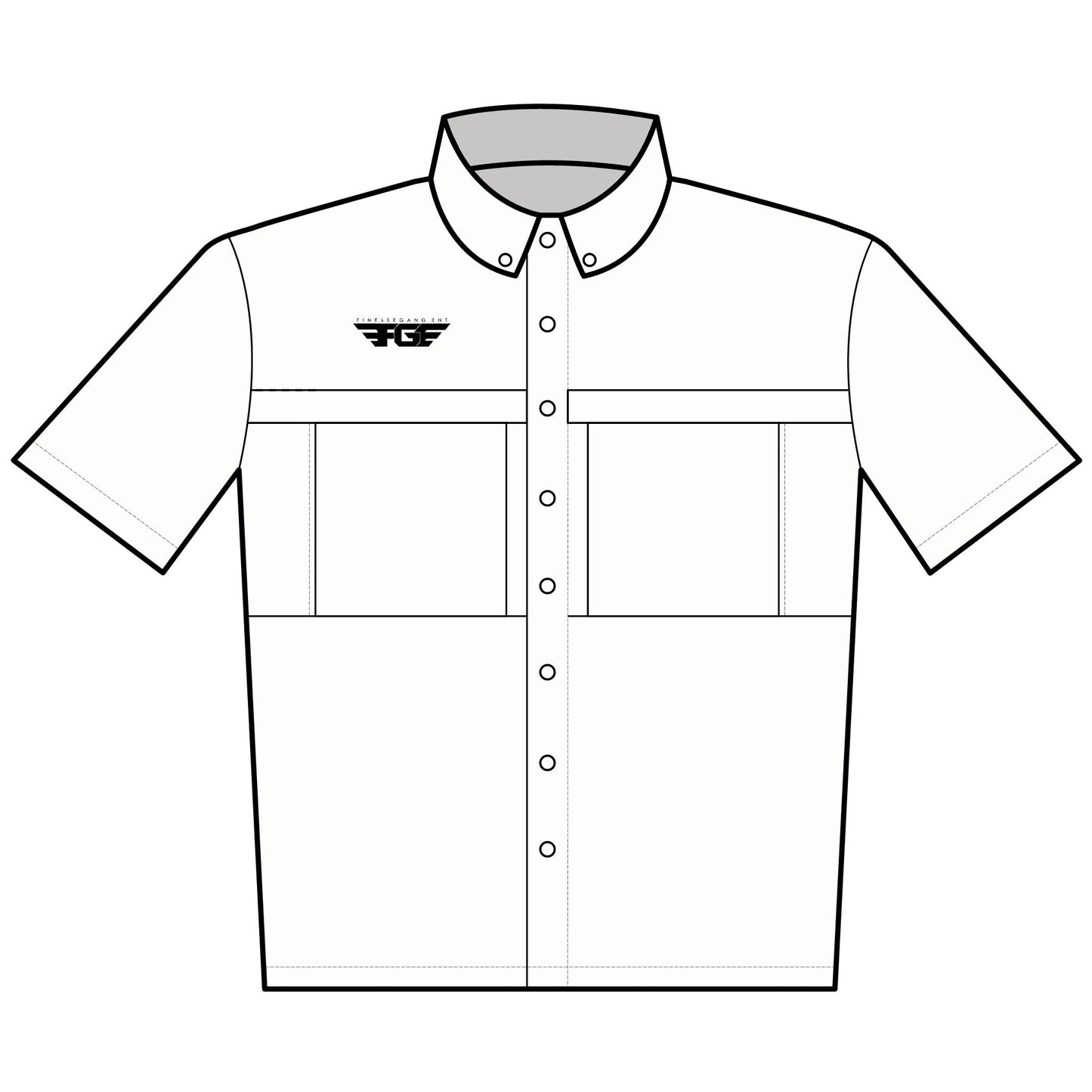 MENS FGE Embroidered UV Daybreak Short Sleeve Work Shirt