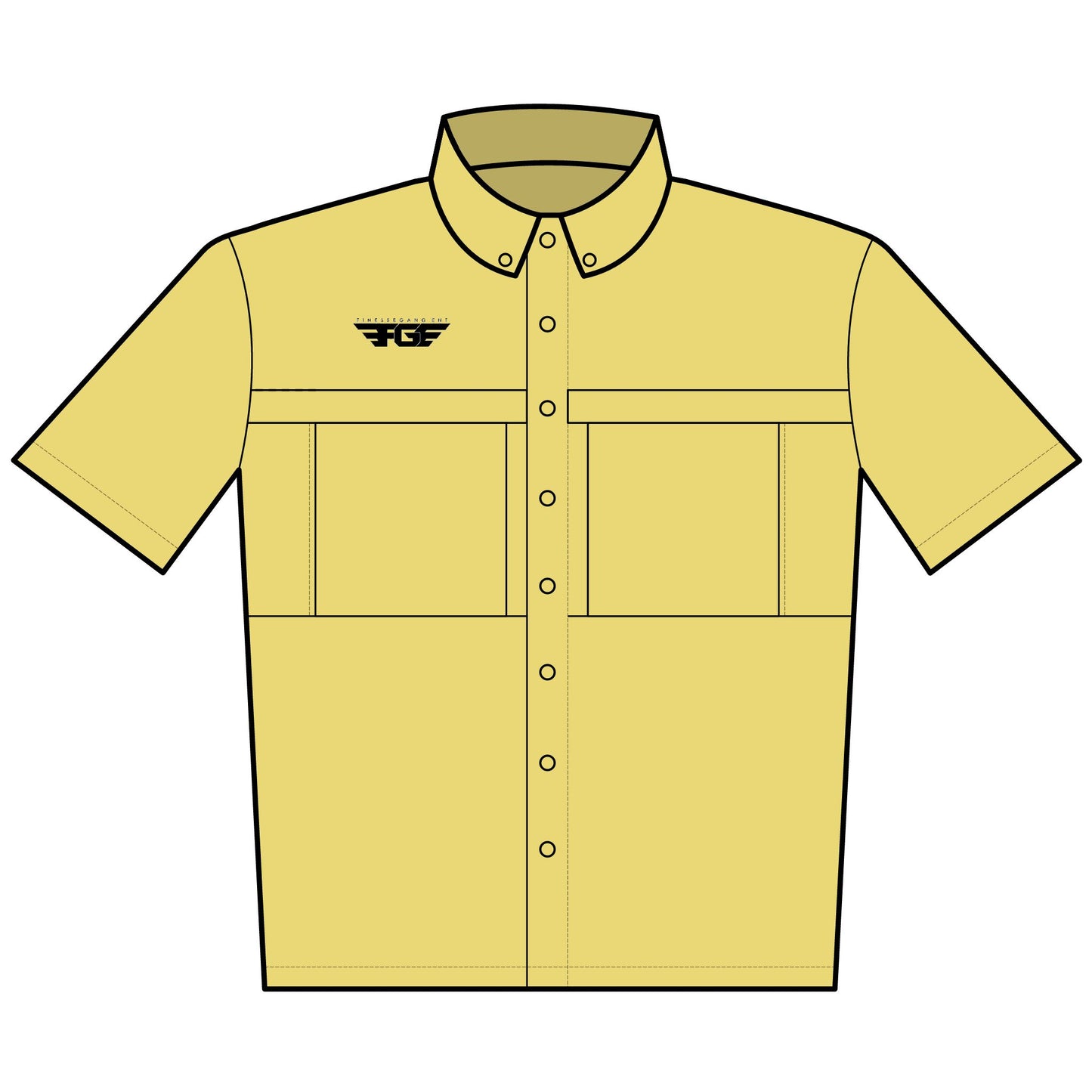 MENS FGE Embroidered UV Daybreak Short Sleeve Work Shirt