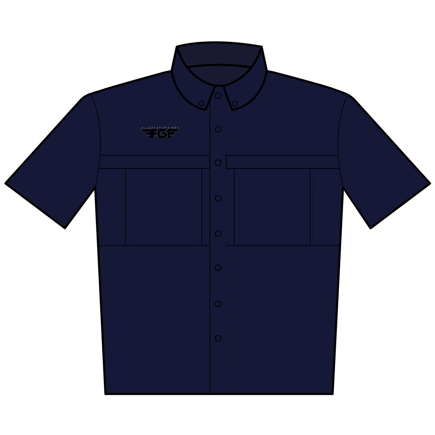 MENS FGE Embroidered UV Daybreak Short Sleeve Work Shirt
