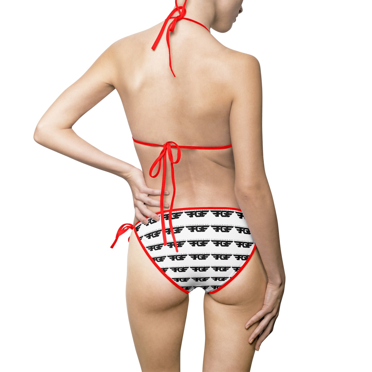 FGE Print Triangle Bikini — Women’s Tie-Side Swimsuit