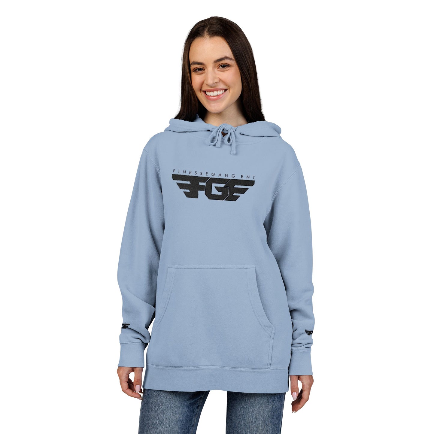 FGE Embroidered Unisex Pigment-Dyed Hoodie - Fall Vibes Apparel