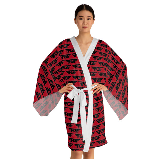 Stylish FGE Long Sleeve Kimono Robe, Perfect for Lounging, Relaxation, Gifts for Her, Self-Care, Cozy Fashion
