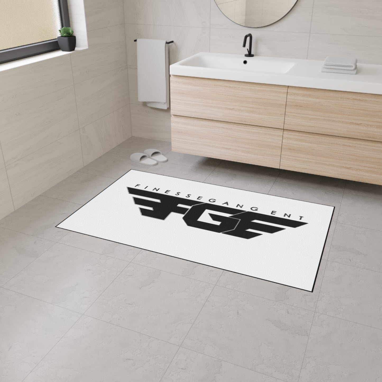 Heavy Duty FGE Floor Mat with Finesse Gang Logo - Durable Entryway Rug, Custom Doormat for Home or Office, Easy to Clean, Stylish Decor, [...]
