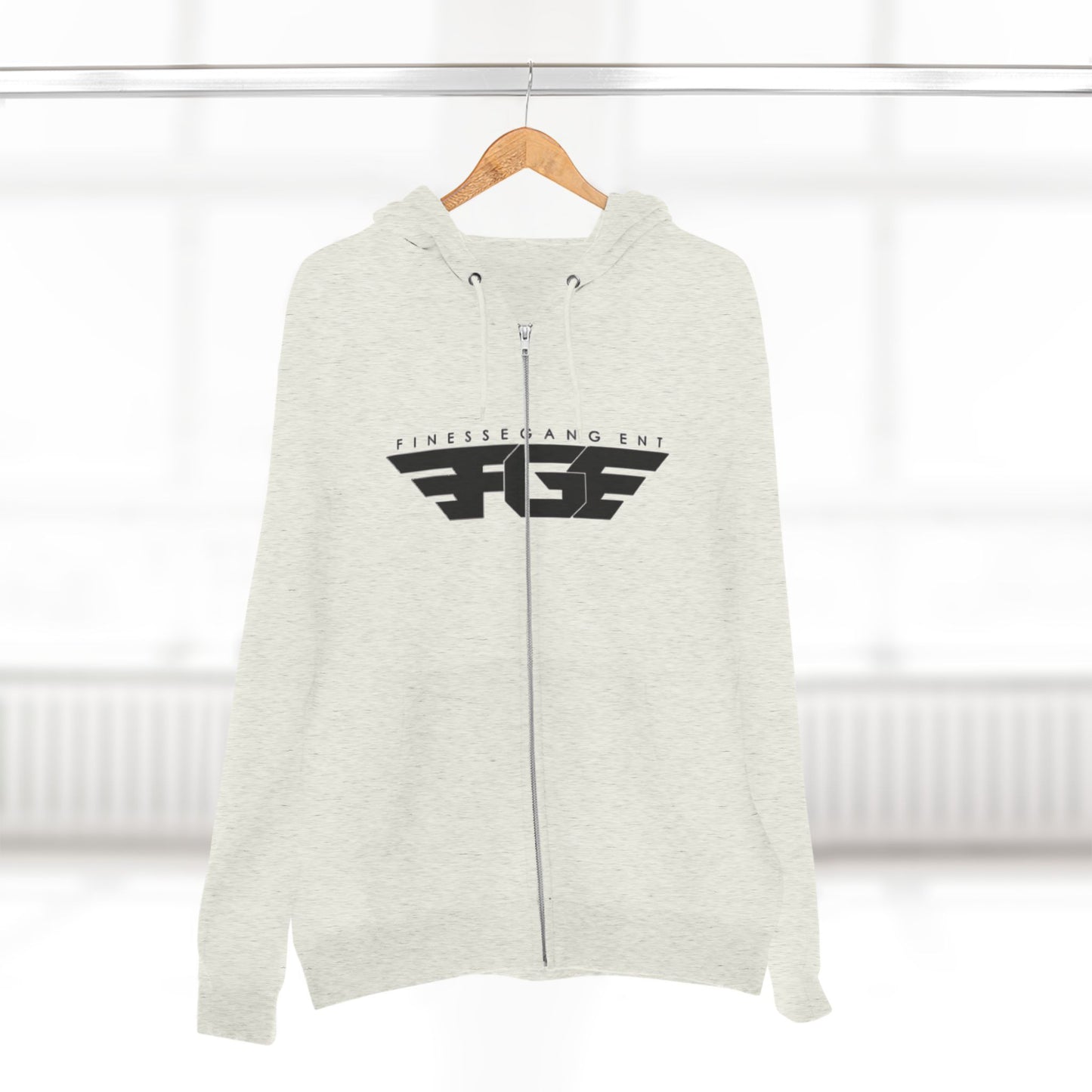 FGE Stylish Zip Hoodie for Fitness Enthusiasts, Casual Wear, Gym Apparel, Gift for Athletes, Trendy Outerwear